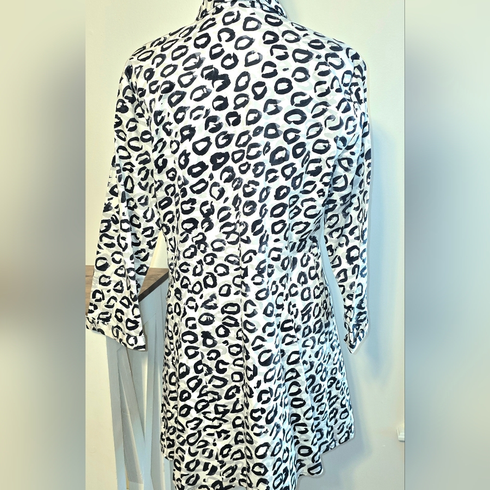 NIC+ZOE NWT Shirt Jacket Dress Women's Size Medium - Picture 2 of 11